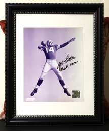 1971 Y.A Tittle NFL Player With Autographed And Dated