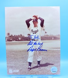 Ralph Banca Mlb Dodger With Autograph