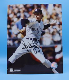 Sparky Lyle Authentic Autograph N.y. Yankee Major League Baseball Player