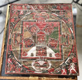 Early Tibetan Thangkas Buddhasamayoga Mandala Sacred Art- Shippable