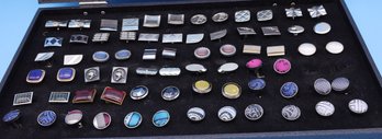 35 Pairs Of Cufflinks And Storage Box