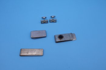 TRUMP, TIFFANY, JACOBS AND WINCHESTER MONEY CLIPS AND CUFFLINKS