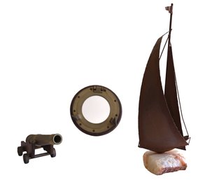 3 Piece Vintage Nautical Decor Collection