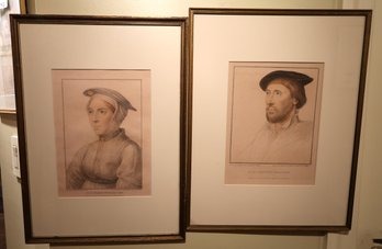 Engravings Of The Strange Knight And Lady With Hat