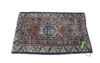 Antique Hand Done Mid Eastern Area Rug