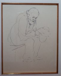 ' Holding His Hat Out ' By Margaret May Dashiell -SHIPPABLE