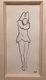 ORIGINAL  EDOUARD VUILLARD  'Pierrot Arms Raised ' C.1890 -SHIPPABLE