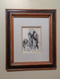 Original EDOUARD VUILLARD 'Woman With A Boa At The Cafe Concert' With Authenticity -SHIPPABLE