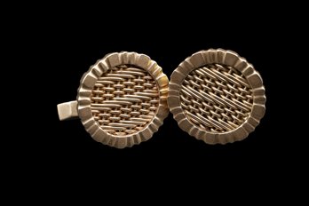 Pair Of 14k Yellow GOLD Cufflinks- 24.6 Grams