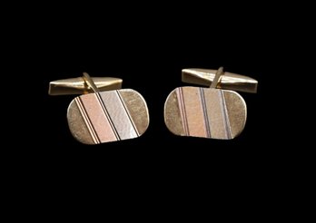 Pair Of 18K Yellow GOLD Cufflinks -9.8 Grams