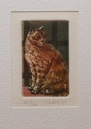 Pair Of Original Limited Edition Miniature  Engravings Signed Cadore By Artist Baruffaldi-SHIPPABLE