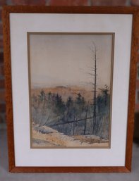 Original Vintage Landscape Watercolor
