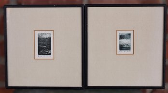 Pair Of Artist Proof Pencil Signed