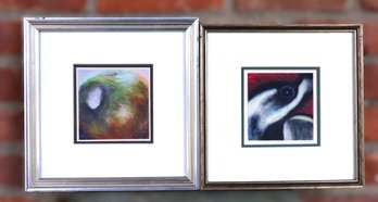 Paul Plante Original Pair Of Pastels  -signed