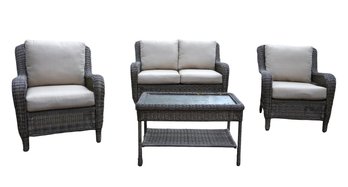 Alfresco Home All Weather 4 Piece Patio Set With Cushions