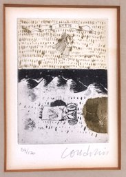 Vintage French Artist Brigitte Coudrain Etching