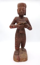 Antique African Hand Carved Statue -SHIPPABLE