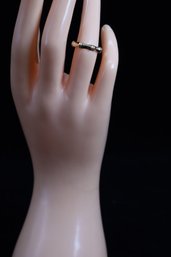 14kt Yellow GOLD Bamboo Style Vintage Ring-2.5 Grams