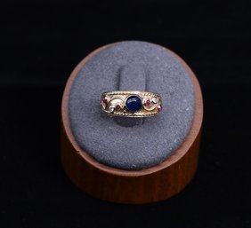 14kt Yellow GOLD Etruscan Style Band Ring -4.2 GramsTW