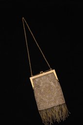 Antique French Art Deco Evening Beaded Bag