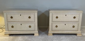 Pair Of Drexel Heritage Vintage Night Stands With Dovetail Drawers