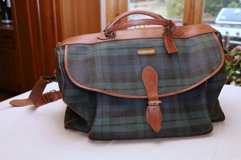 Vintage Polo Ralph Lauren Check Plaid Travel Tartan Bag