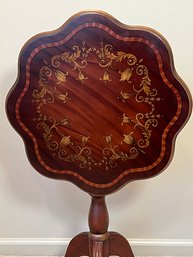 Tilt Top Table  Nicely Decorated