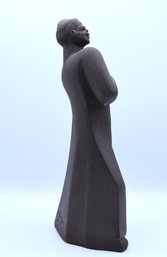 Rare Vintage Tall Statue Of Man Resting On Stick -SHIPPABLE