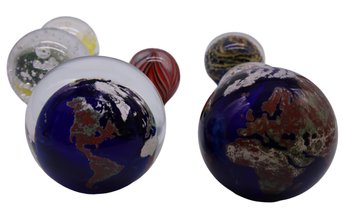 Collection Of 7 Paper Weights -all Unique And Different In All Sizes