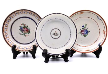3 Antique Chinese Export Small Dishes -SHIPPABLE