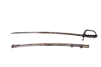 Vintage Spartan US New York Military Officer Dress Sword With Scabbard