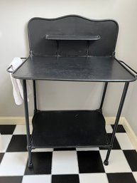 Fantastic Antique Metal Black Stand With Towel Racks