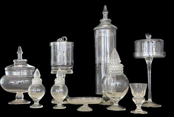 Antique Collection Of Apothecary Jars And More!!!!