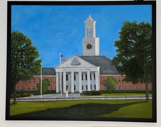 WARD MELVILLE HIGH SCHOOL N.y. PAINTING -shippable