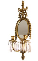 Vintage PAIR Of Mirrored Sconces