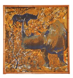 Rhinoceros By Artist Robin Anderson -shippable