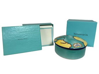 ALL Tiffany And Co. , Porcelain Box, BLANK WRITING PAPER AND ENVELOPS, AND EMPTY BOX-SHIPPABLE