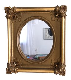 Attractive Gilded Oval Mirror