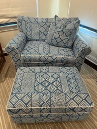 Lee Industries Sleeper Twin Oversized Chair And Ottoman