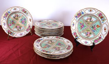 12 Black Night Beautiful Dishes -shippable