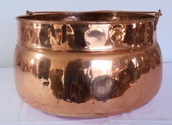 Nice EXTRA Large Antique Copper Pot With Handle- Shippable