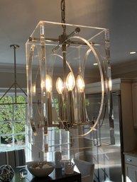Drake Four Light Acrylic Lantern Chandelier 2 Of 2