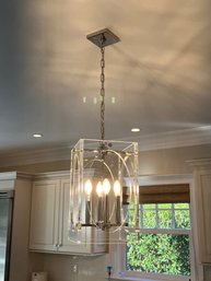Drake Four Light Acrylic Lantern Chandelier 1 0f 2