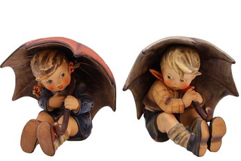 LARGE 8' Umbrella Boy & Girl Goebel Hummel - Shippable