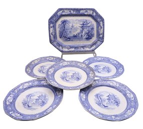 Antique T. Walker Ironstone China Transferware -SHIPPABLE