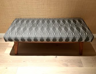 One Kings Mid Century Modern Style Upholstered Bench