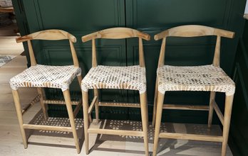 Three Safavieh Bandelier Counter/barstool Armless