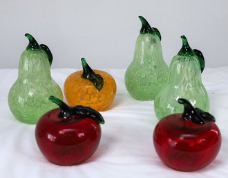 Hand-Blown Glass Fruit Art- Shippable
