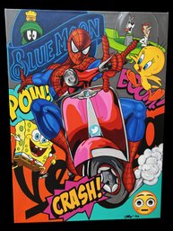 'Surprise' Signed 1/50 Jamie Kraft Print On Canvas