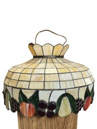 Meyda Tiffany-style Stained Glass Hanging Lamp Shade With A Fruit Motif
